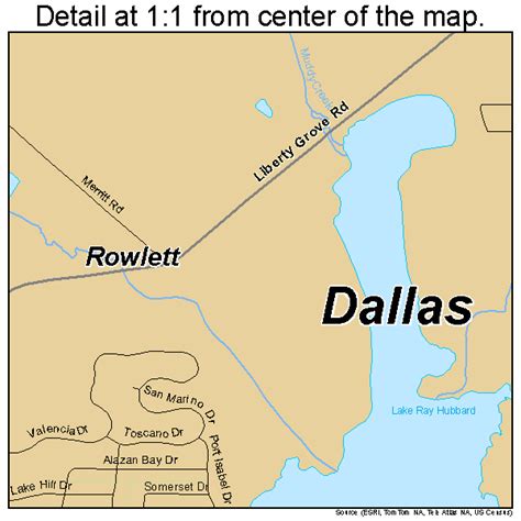 rowlett texas map.